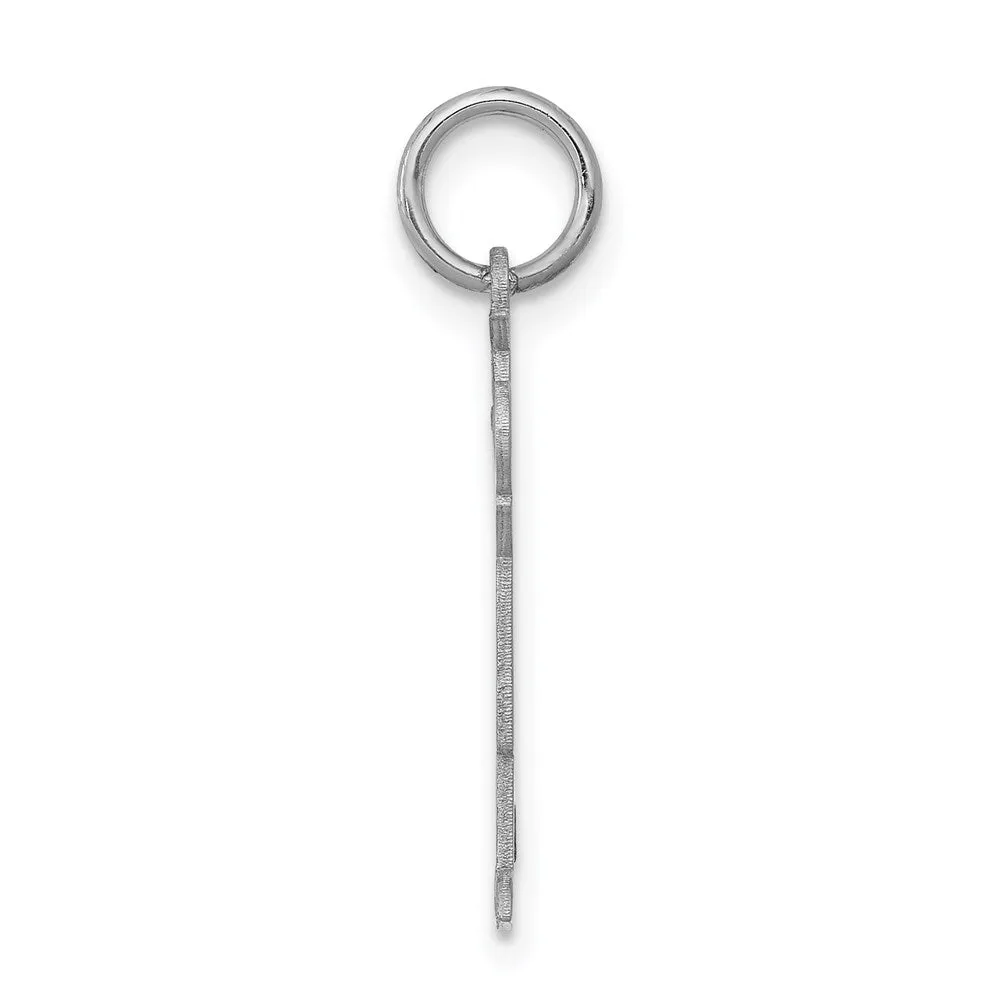 14k White Gold Kid Charm