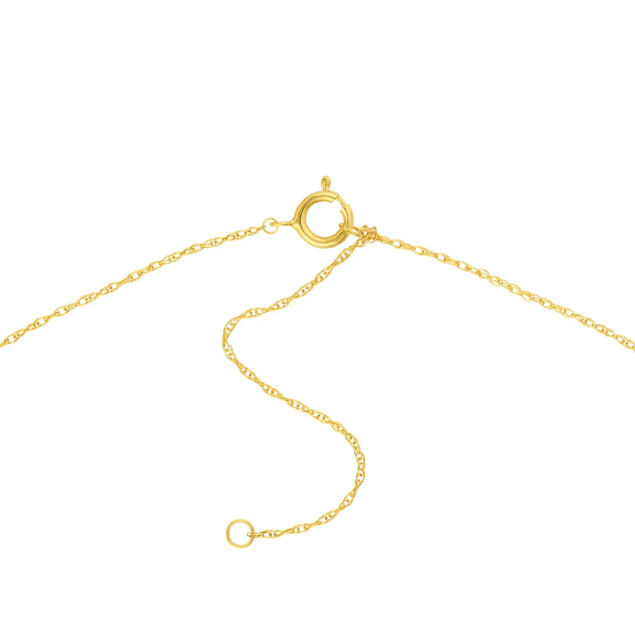 14K Yellow Gold Flip-Flop Pendant Necklace