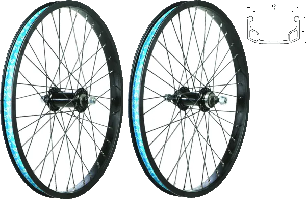 18” BMX FLIP FLOP FRONT (FREEWHEEL / NUTTED)
