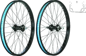 18” BMX FLIP FLOP FRONT (FREEWHEEL / NUTTED)