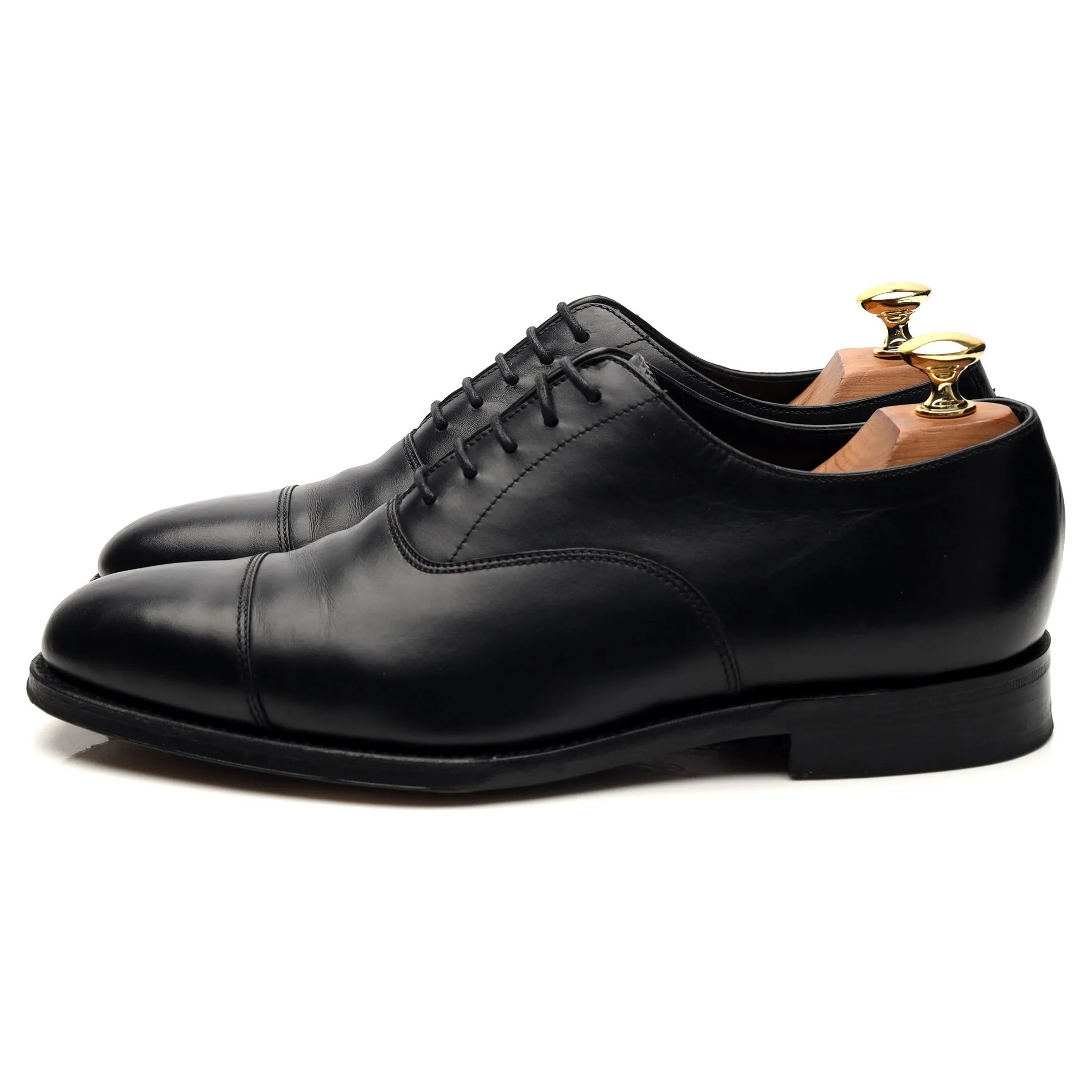 1880 'Aldwych' Black Leather Oxford UK 6 F