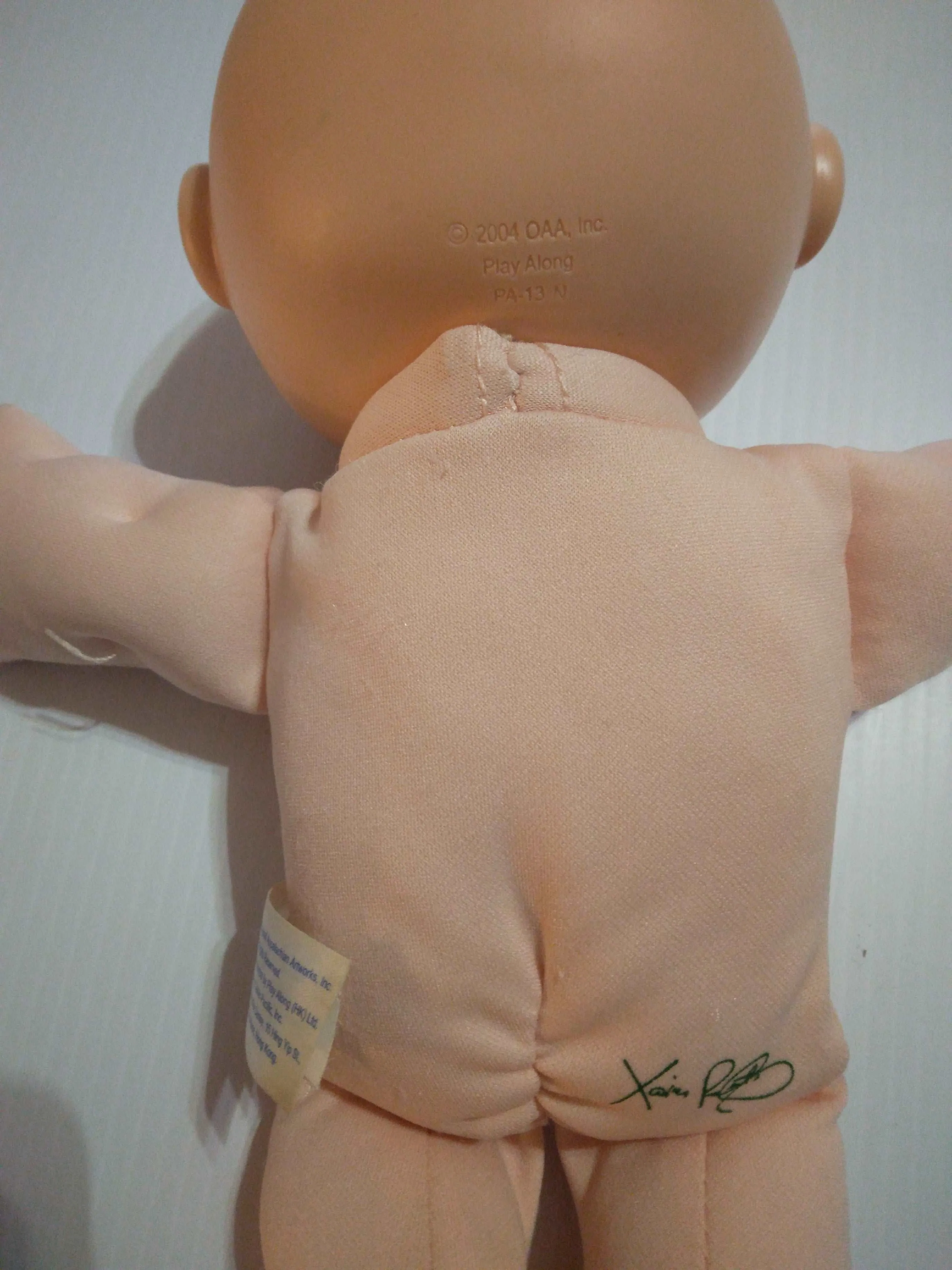 2004 Cabbage Patch Kid By  Play Along Preemie With Brown Hair
