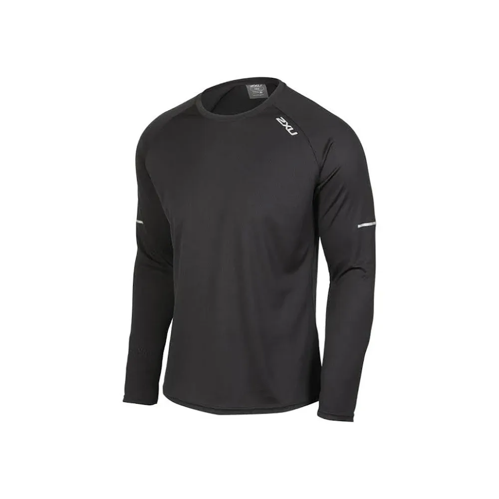 2XU Aero Long Sleeve - Black/Silver Reflective