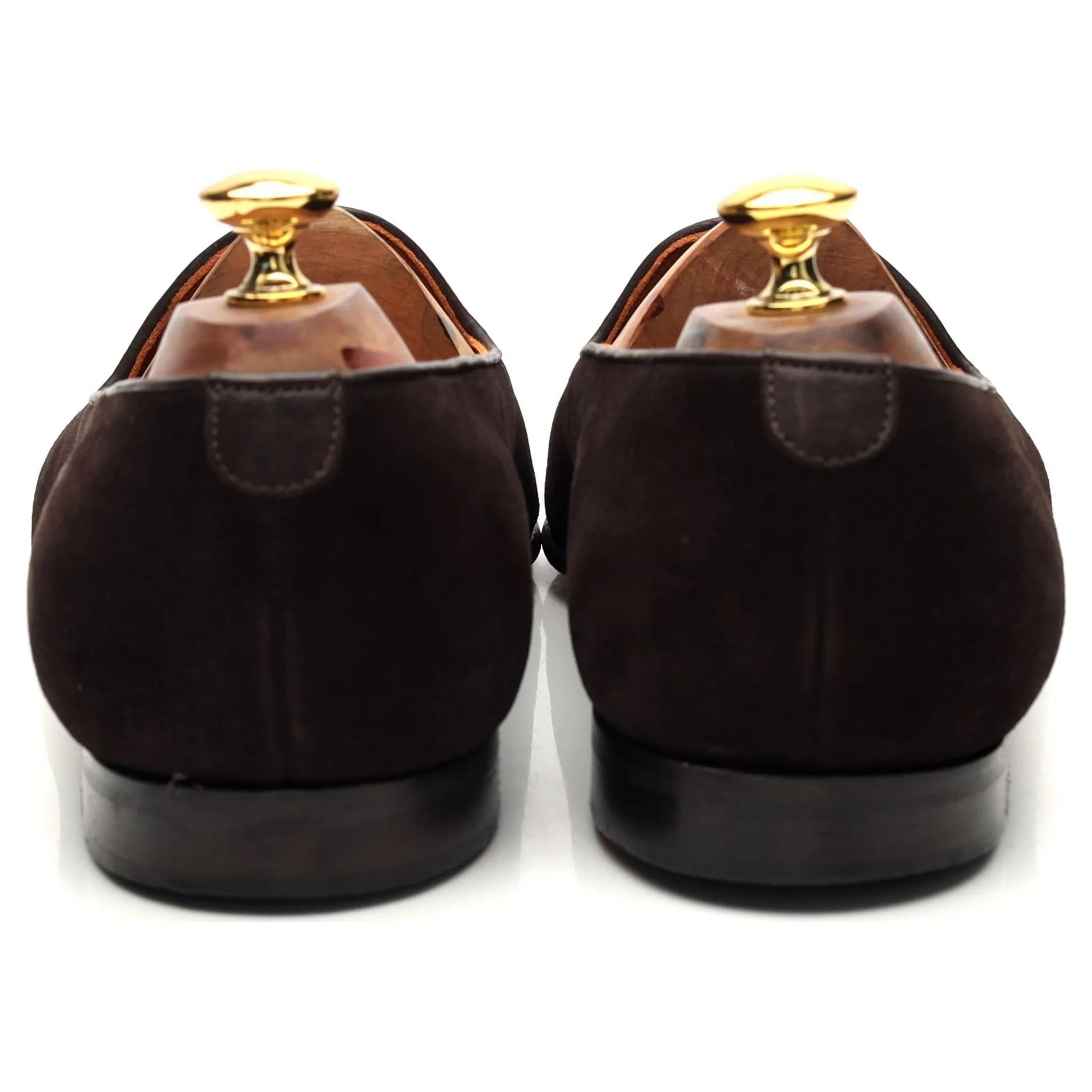 'Albert' Dark Brown Suede Slippers UK 10 E
