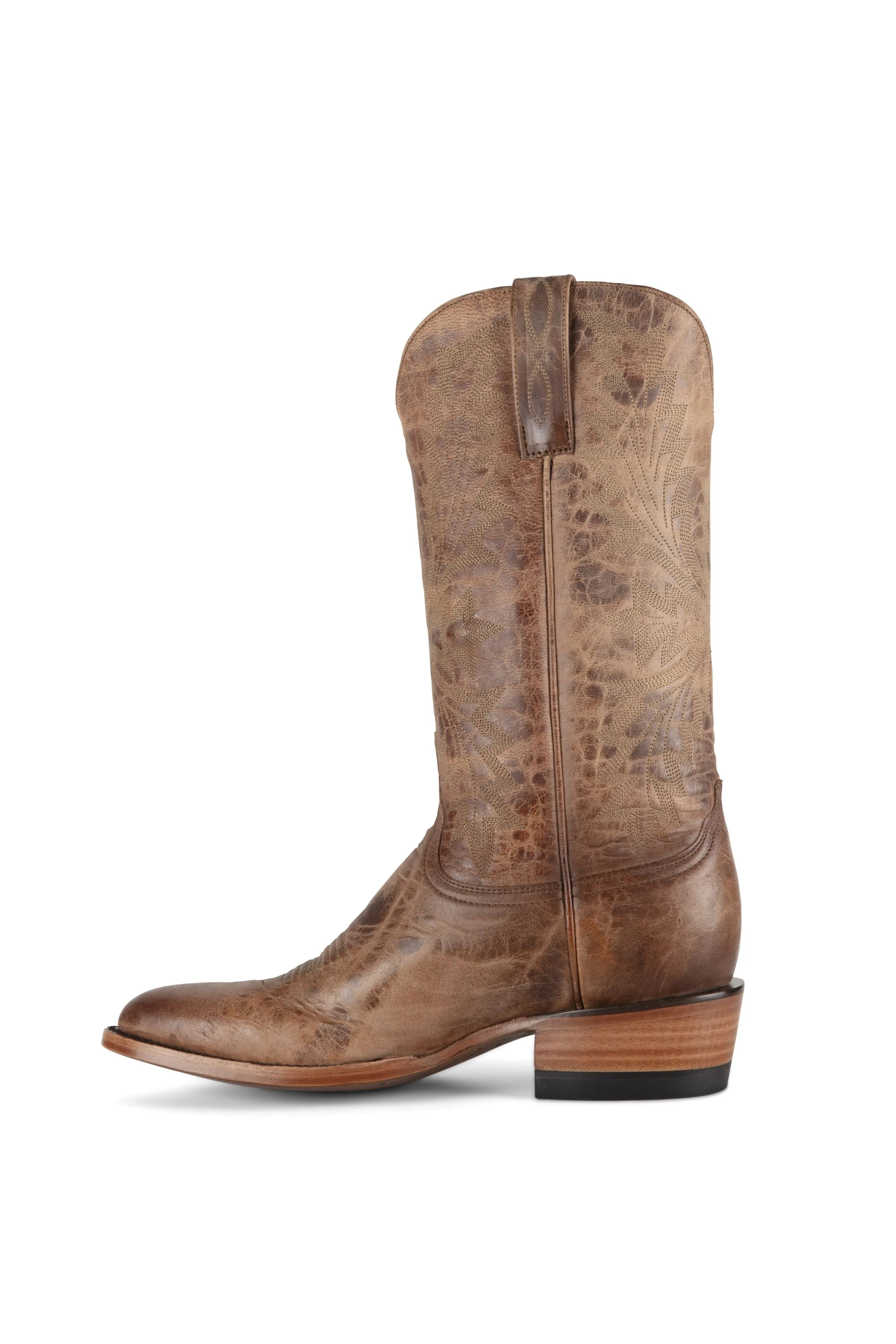 Allens Brand - Mad Dog Goat - Round Toe - Tan