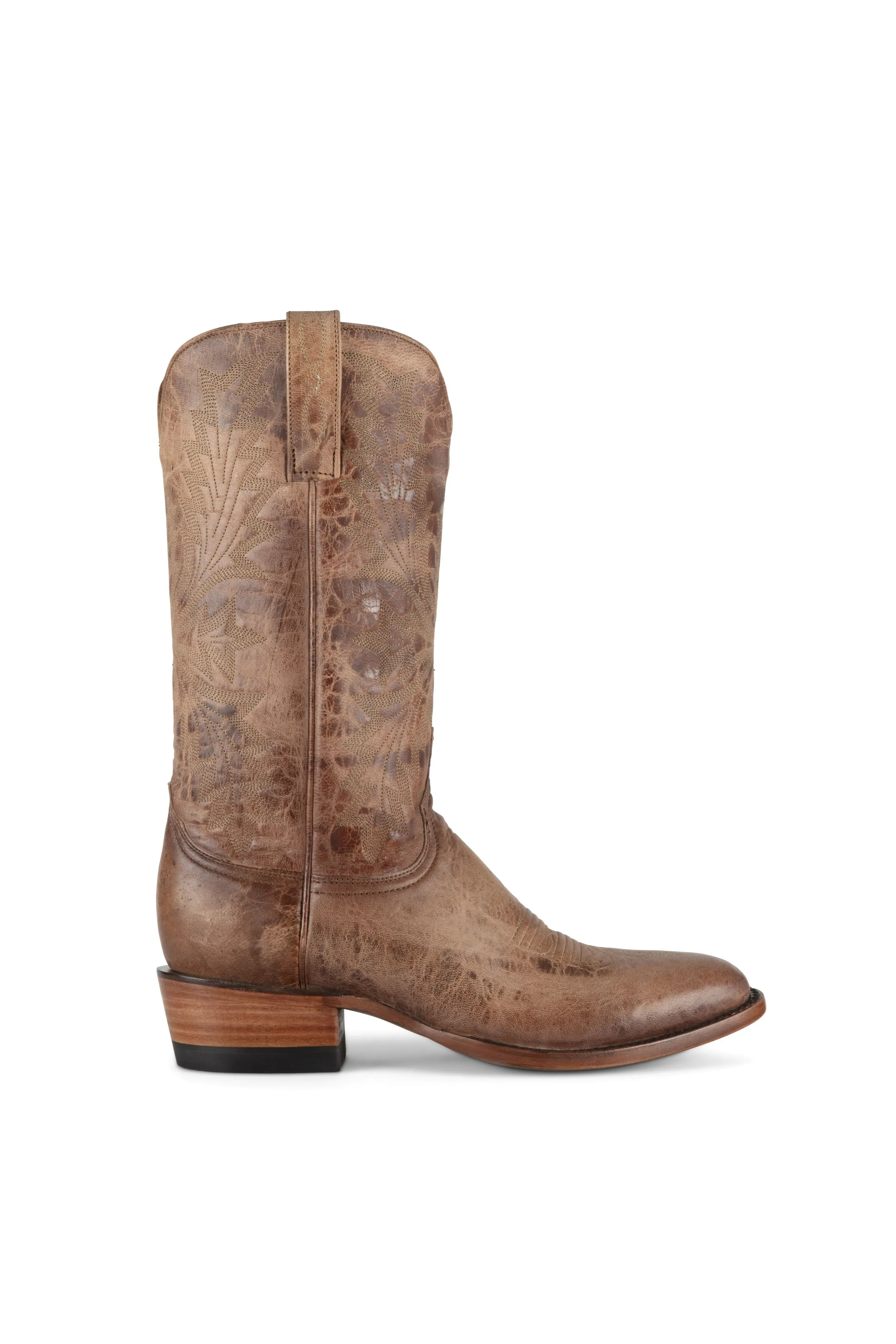Allens Brand - Mad Dog Goat - Round Toe - Tan