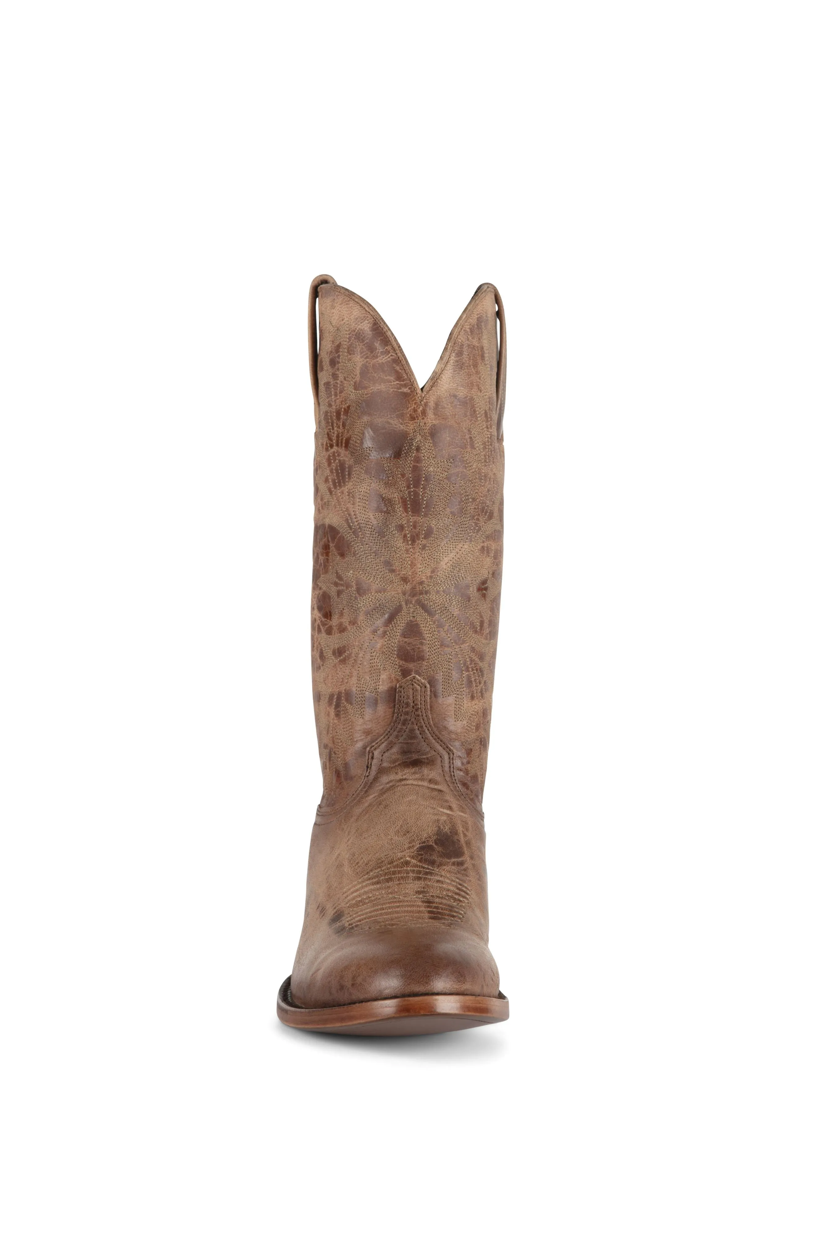 Allens Brand - Mad Dog Goat - Round Toe - Tan