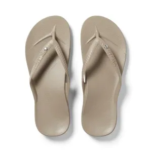 Archies Diamonte Arch Support Thong - Taupe