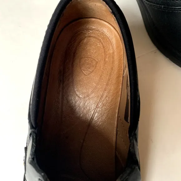 Ariat Black Leather Safety Clog Steel Toe Slip On 9