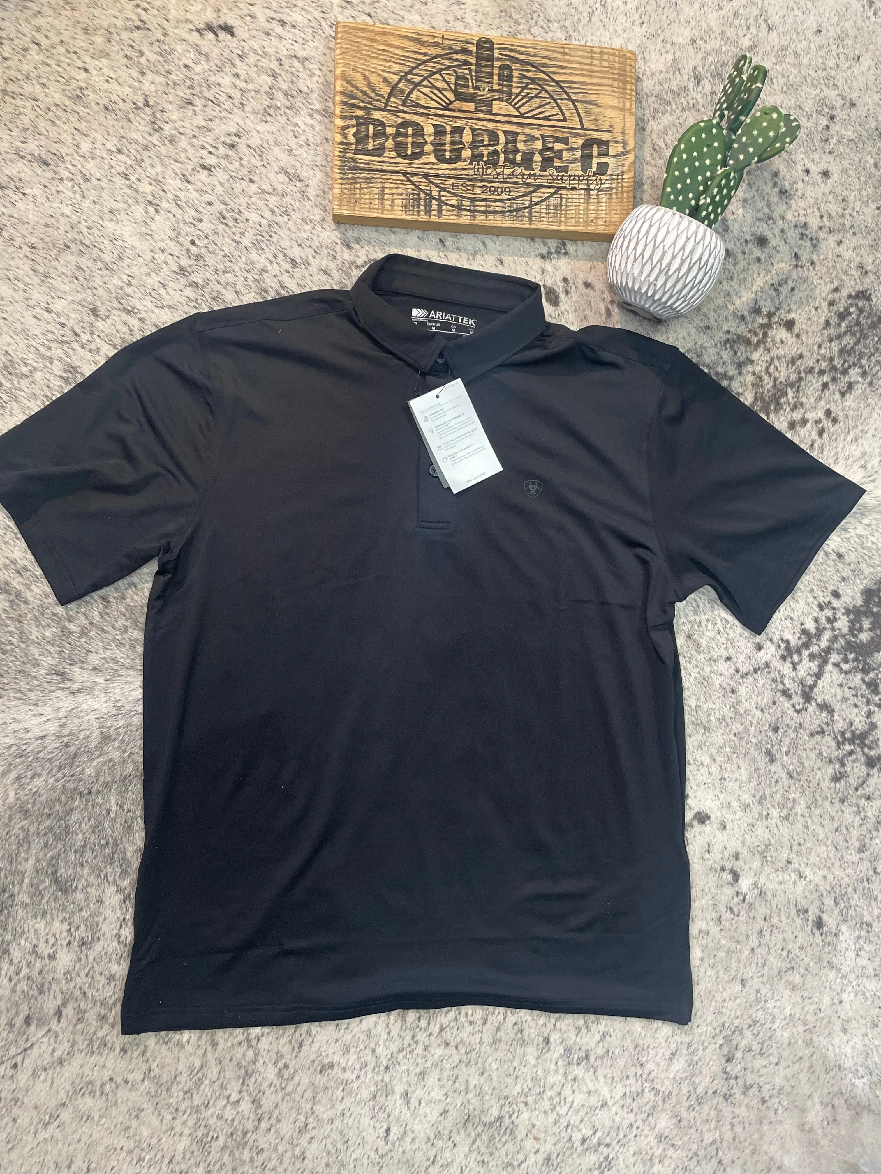 Ariat MNS 360 Airflow Polo Black
