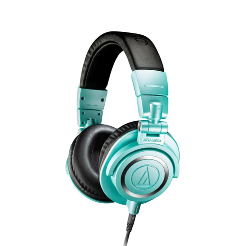 Audio-Technica ATH-M50xIB Limited Edition Professional Monitor Headphones, Icy Blue