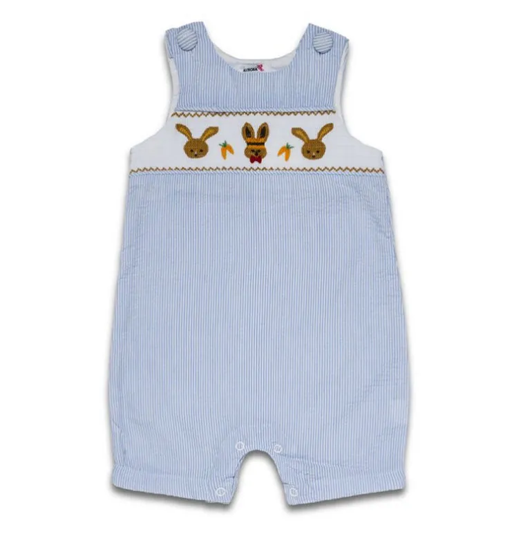 Aurora Royal Flopsy & Mopsy Smocked Dungarees
