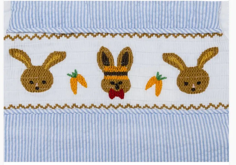 Aurora Royal Flopsy & Mopsy Smocked Dungarees