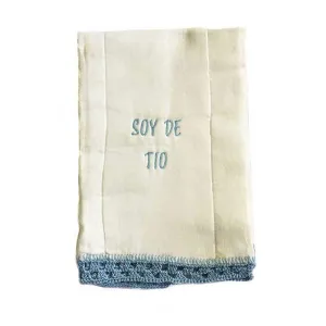 Baby Burp Cloth Diapers Embroidered Uncle