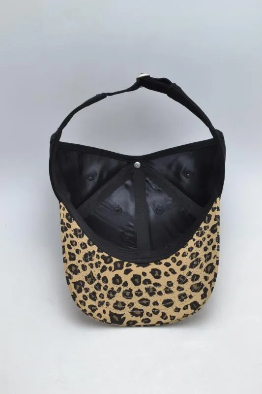 Backless Cap - Black Leopard