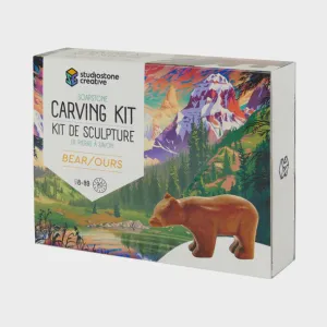 Bear Soapstone Carving Kit