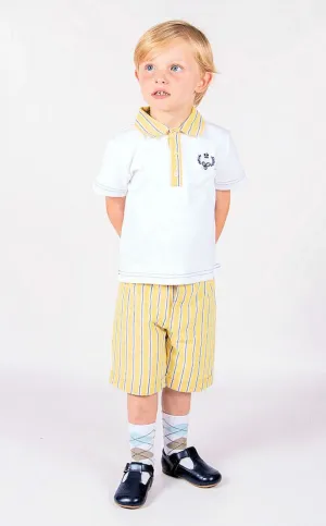 Beau Kid Boys Lemon Top and Shorts Set