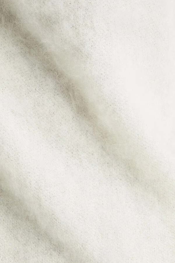BELLA FREUD Brushed Mohair Sweater - Ivory SzM