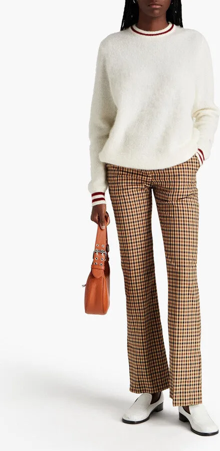 BELLA FREUD Brushed Mohair Sweater - Ivory SzM