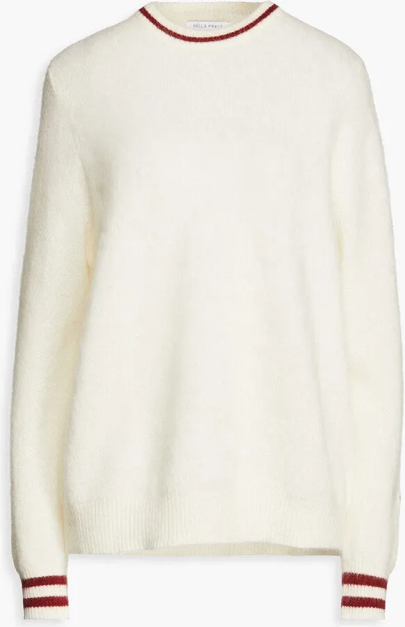 BELLA FREUD Brushed Mohair Sweater - Ivory SzM