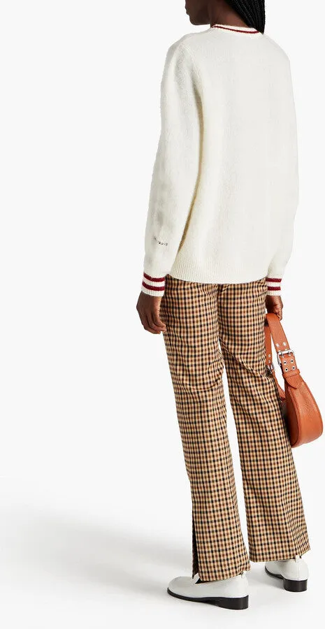 BELLA FREUD Brushed Mohair Sweater - Ivory SzM