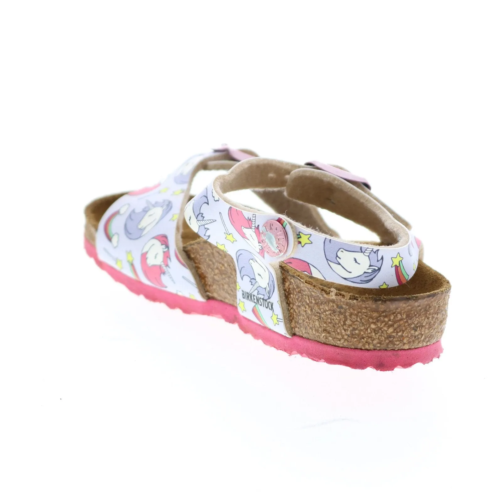Birkenstock Rio Kid Birko Flor Boys Blue Narrow Slingback Sandals Shoes