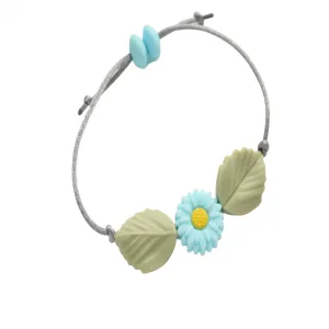 Blue Flower Adjustable Bracelet