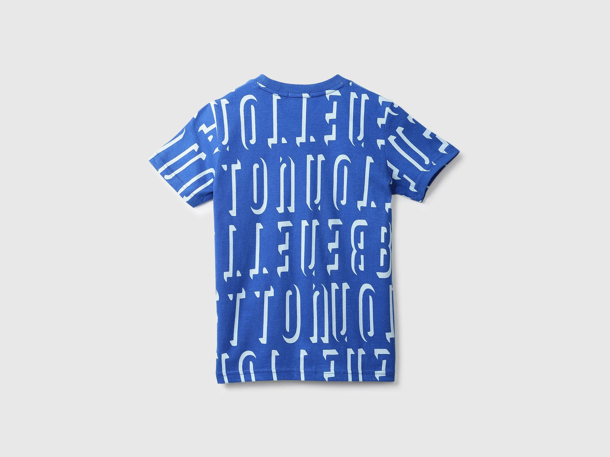 Blue Printed T-Shirt
