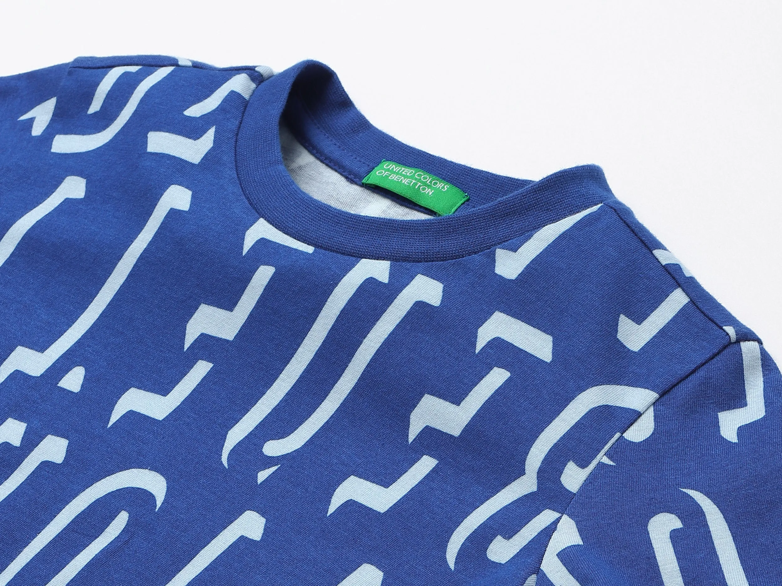 Blue Printed T-Shirt