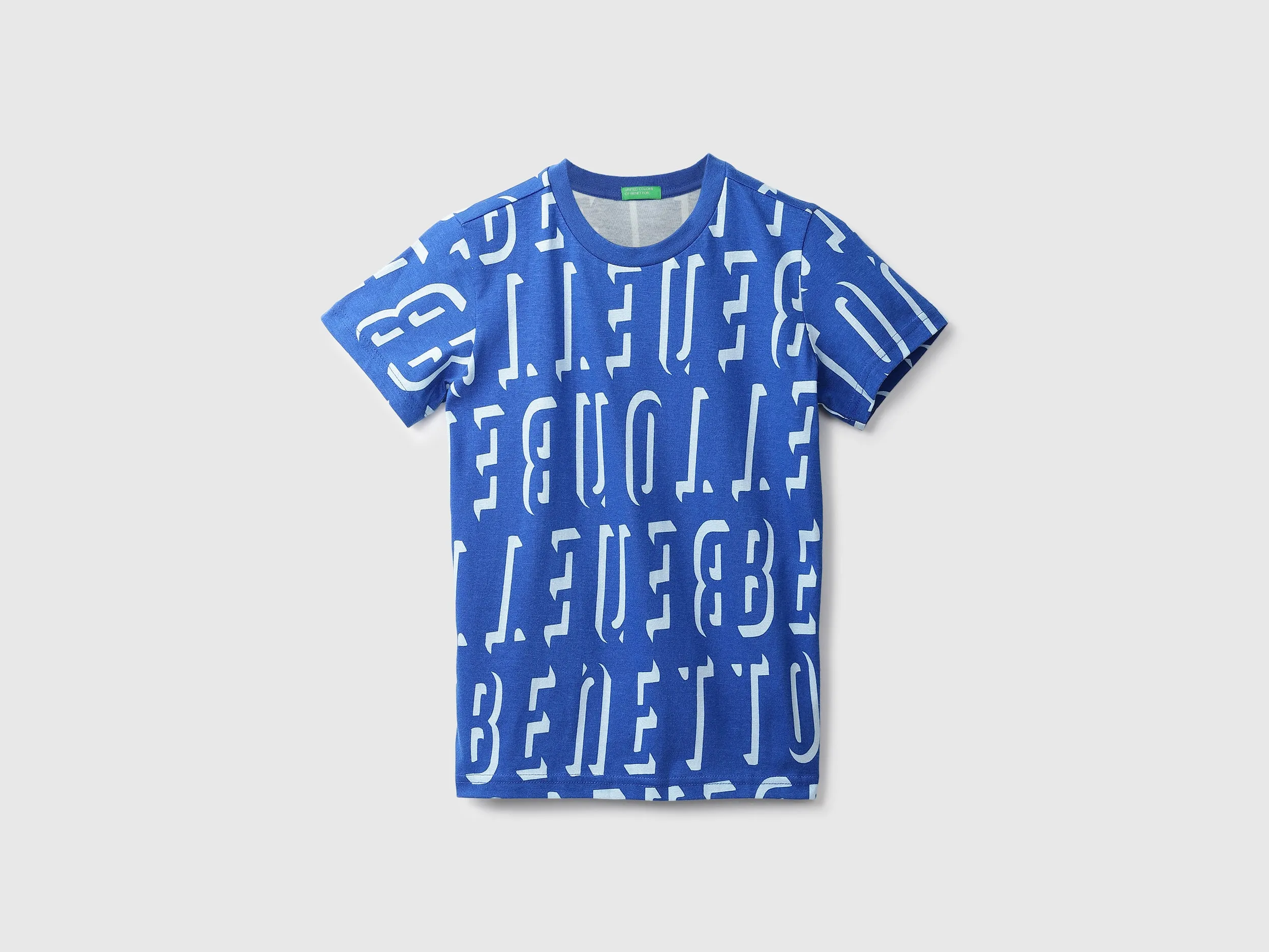 Blue Printed T-Shirt