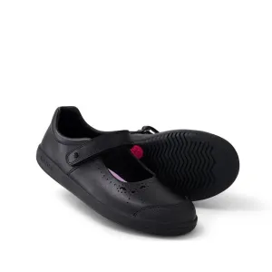 Bobux Kid  Rebound Mary Jane Black Leather School Shoe