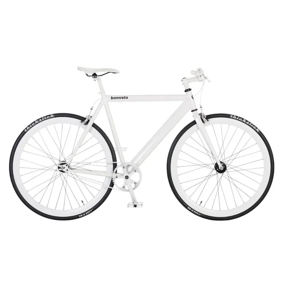 bonvelo Singlespeed & Fixie Bike BLIZZ Lightning White L