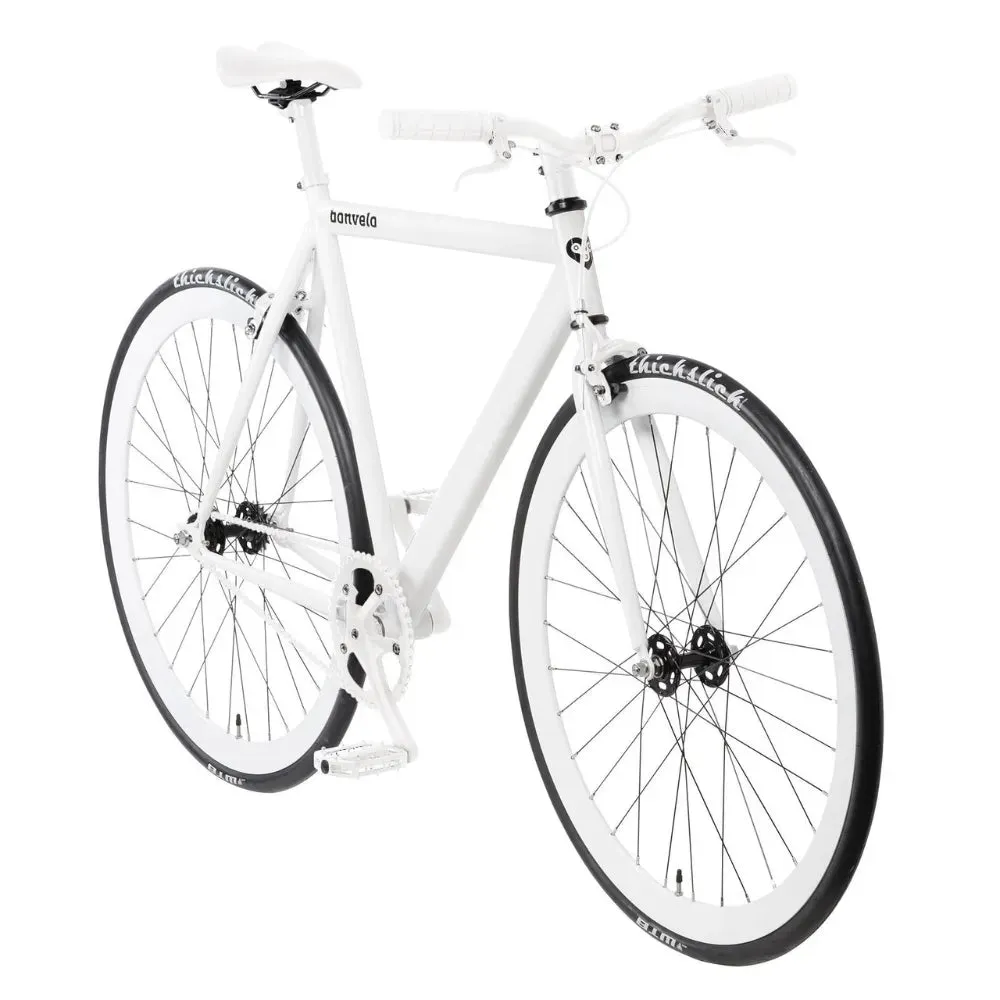 bonvelo Singlespeed & Fixie Bike BLIZZ Lightning White L