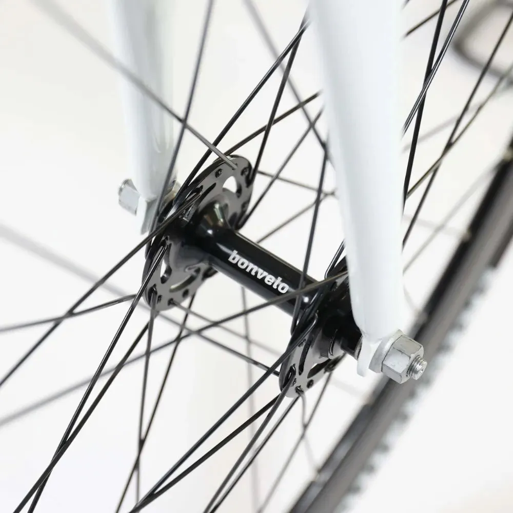 bonvelo Singlespeed & Fixie Bike BLIZZ Lightning White L