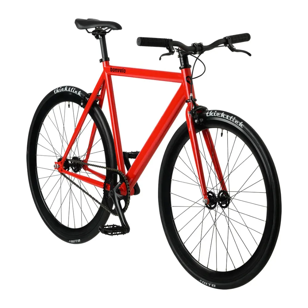 bonvelo Singlespeed & Fixie Bike BLIZZ Red Flag L