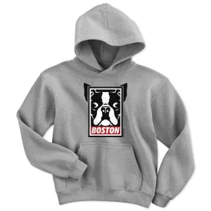 Boston Terrier Frame Youth hoodie