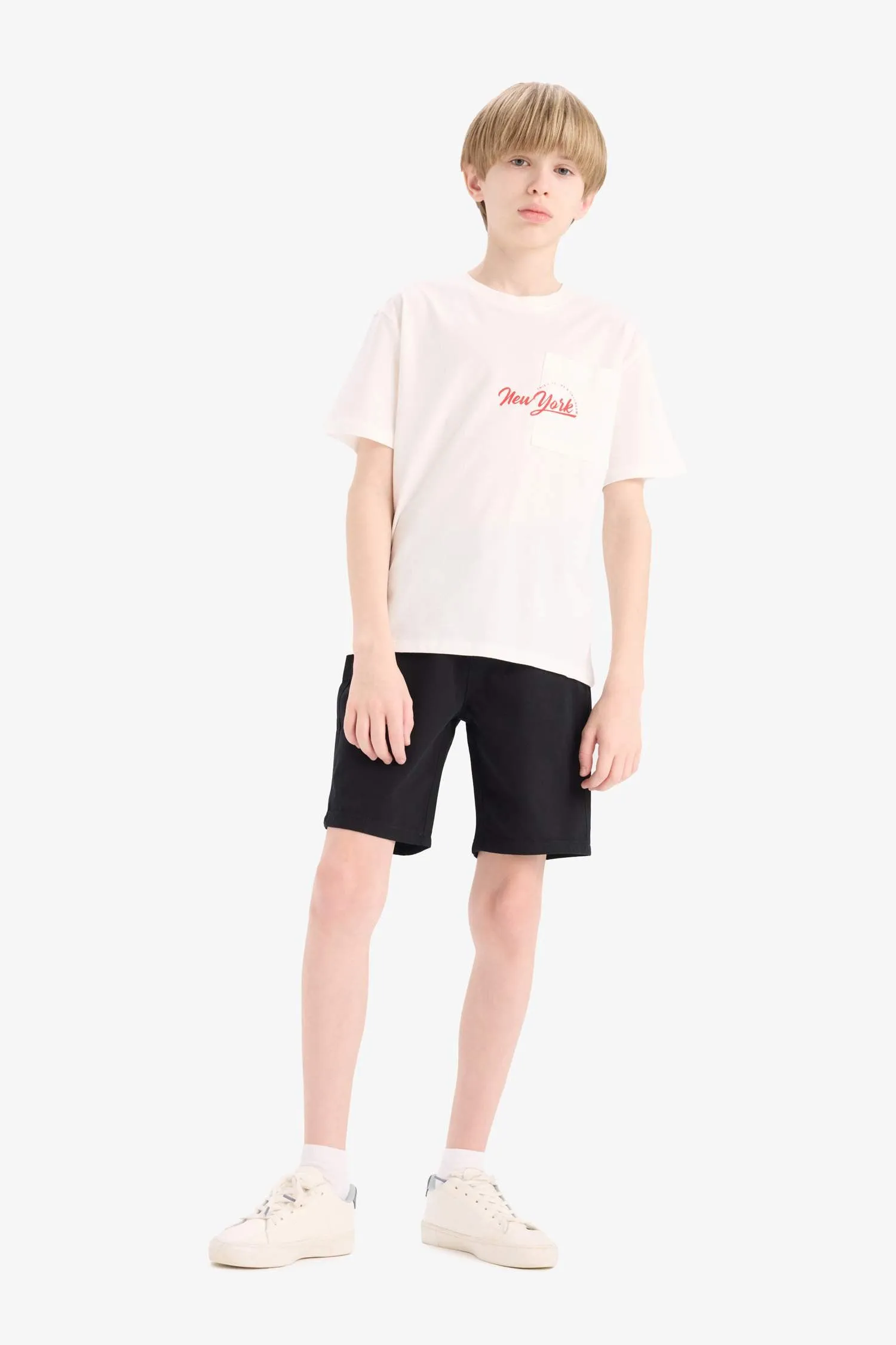 Boy Crew Neck Printed Short Sleeve T-Shirt