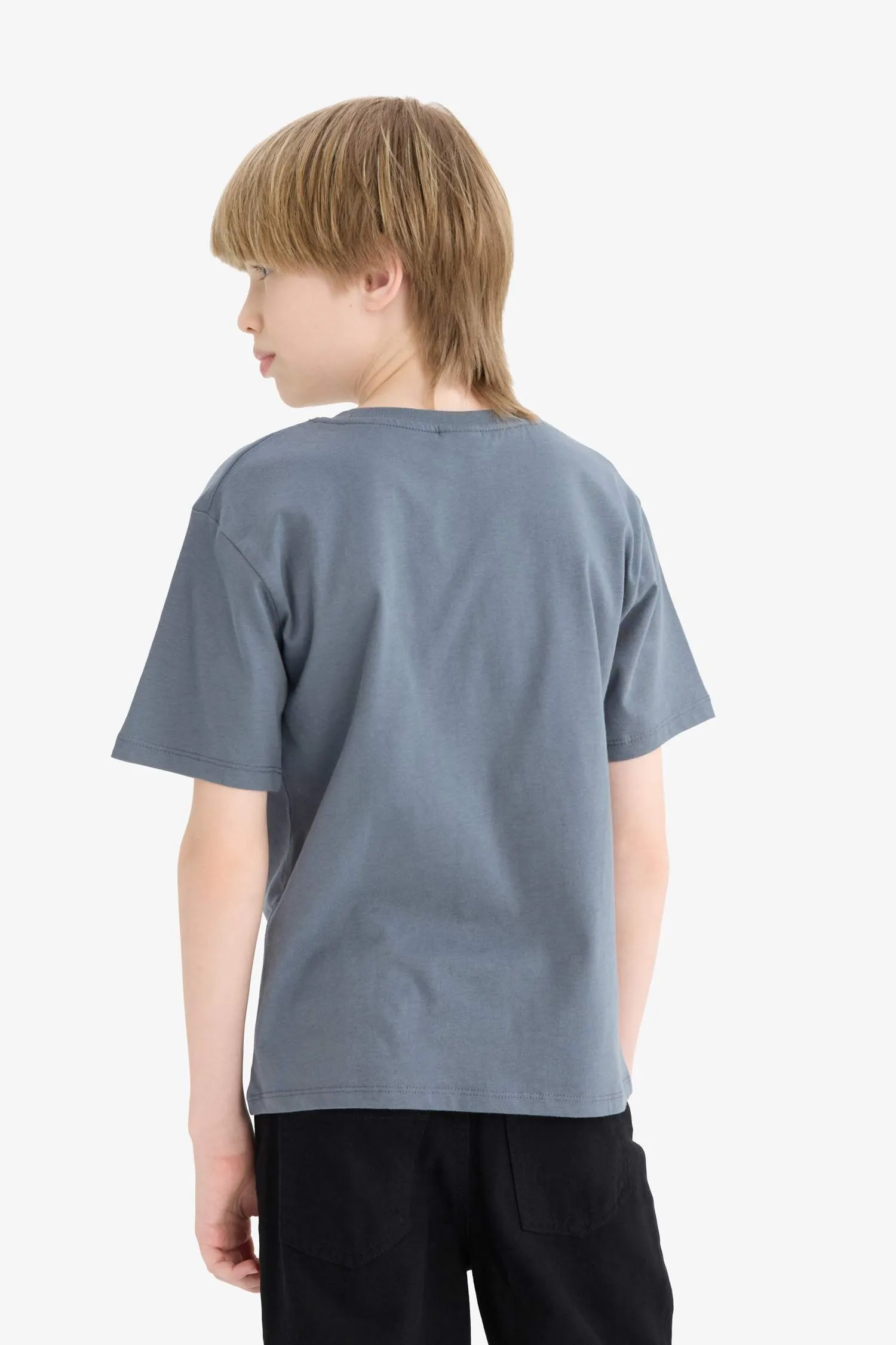 Boy Crew Neck Printed Short Sleeve T-Shirt