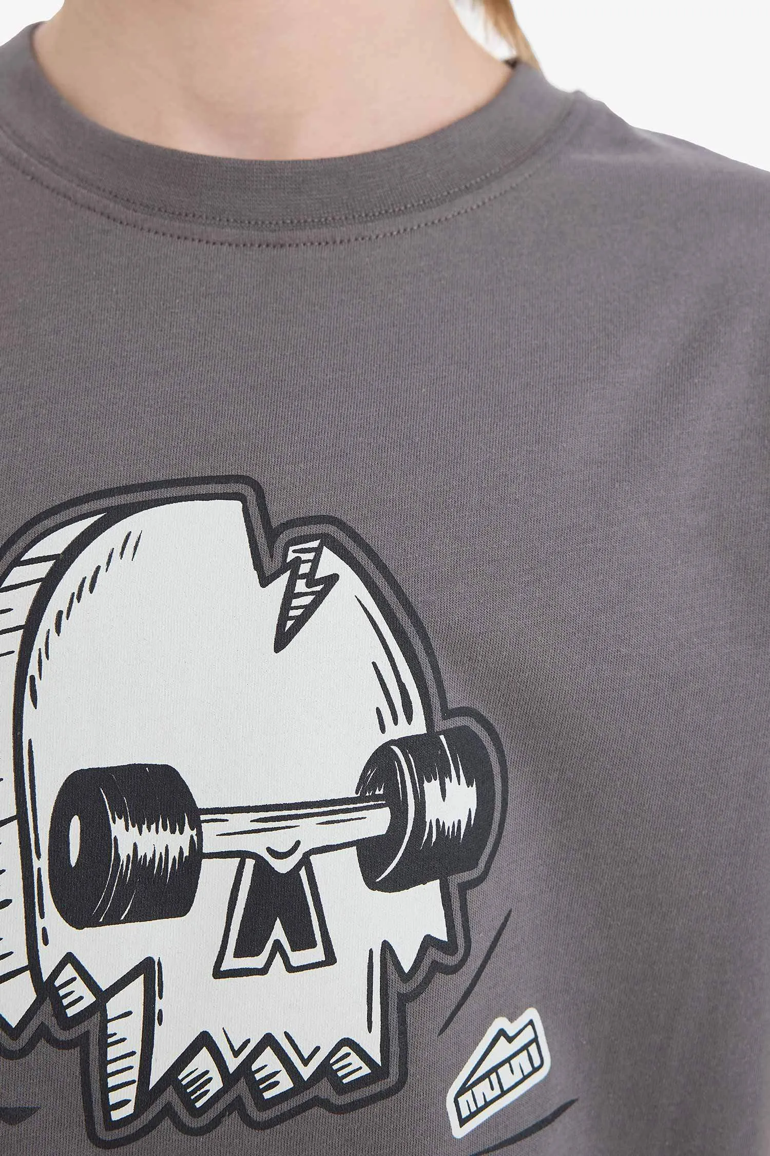 Boy Crew Neck Skateboard Printed Short Sleeve T-Shirt