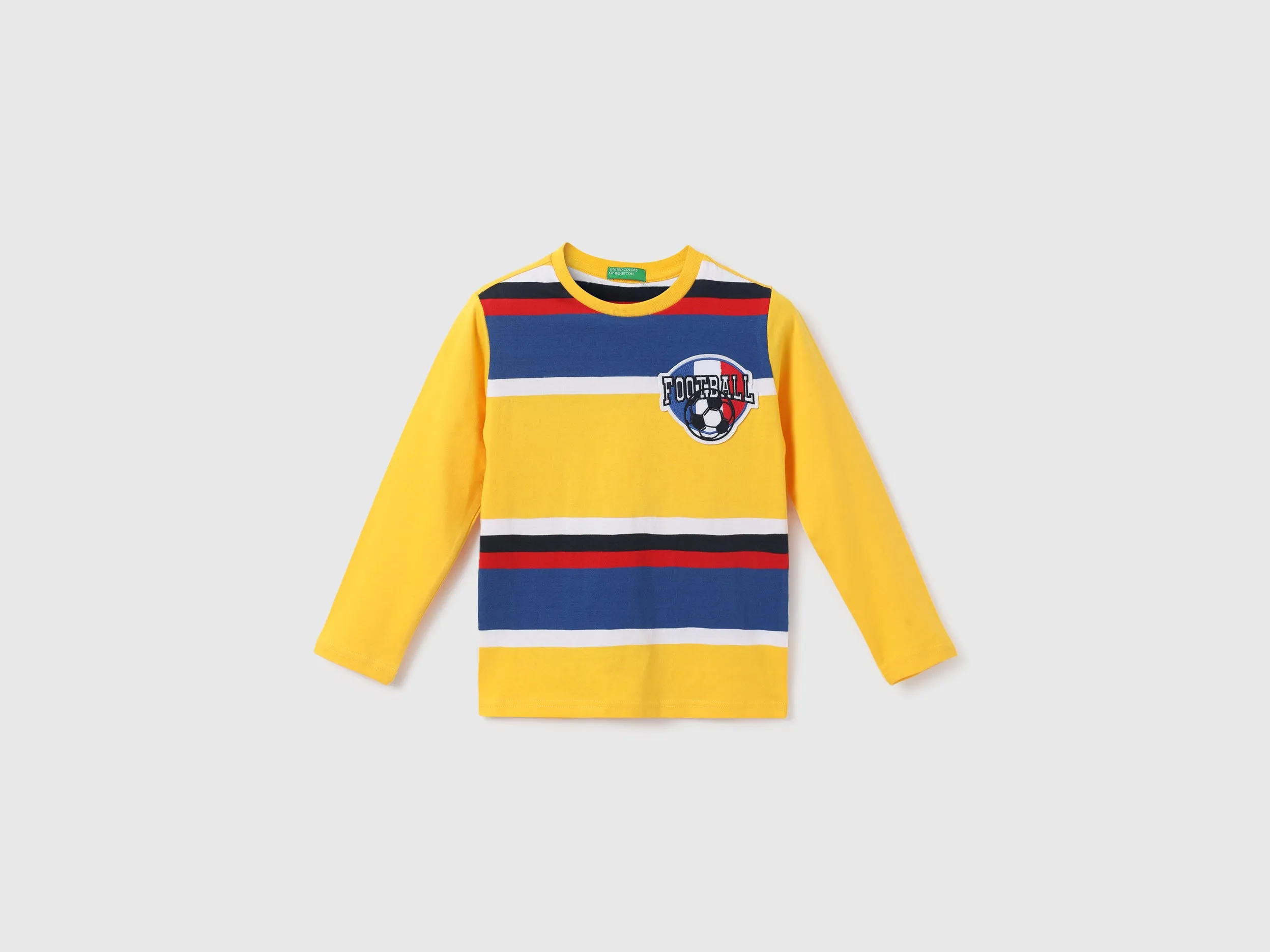 Boys Colorblock Round Neck T-Shirt