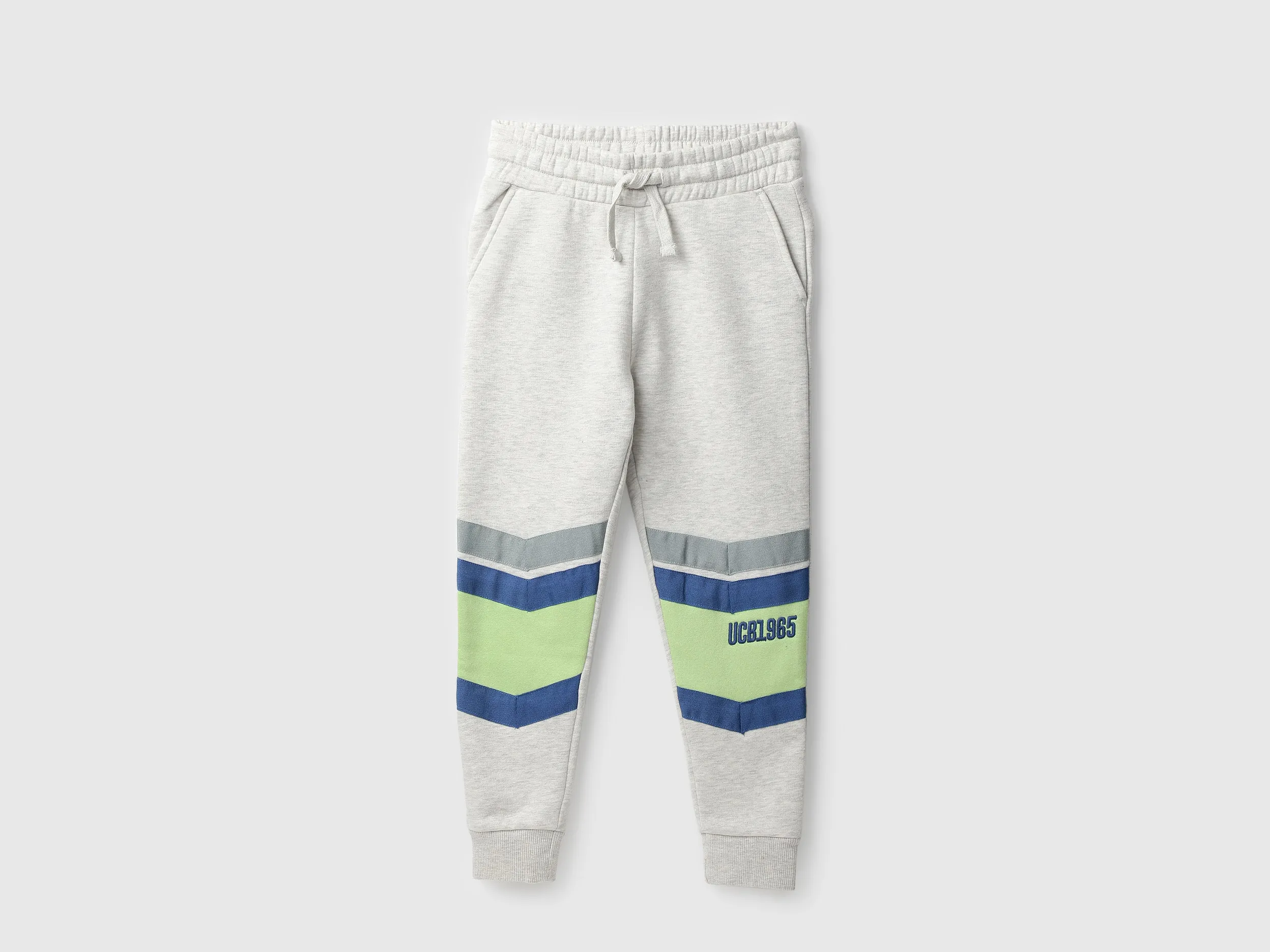 Boys Colorblocked Regular Fit Joggers