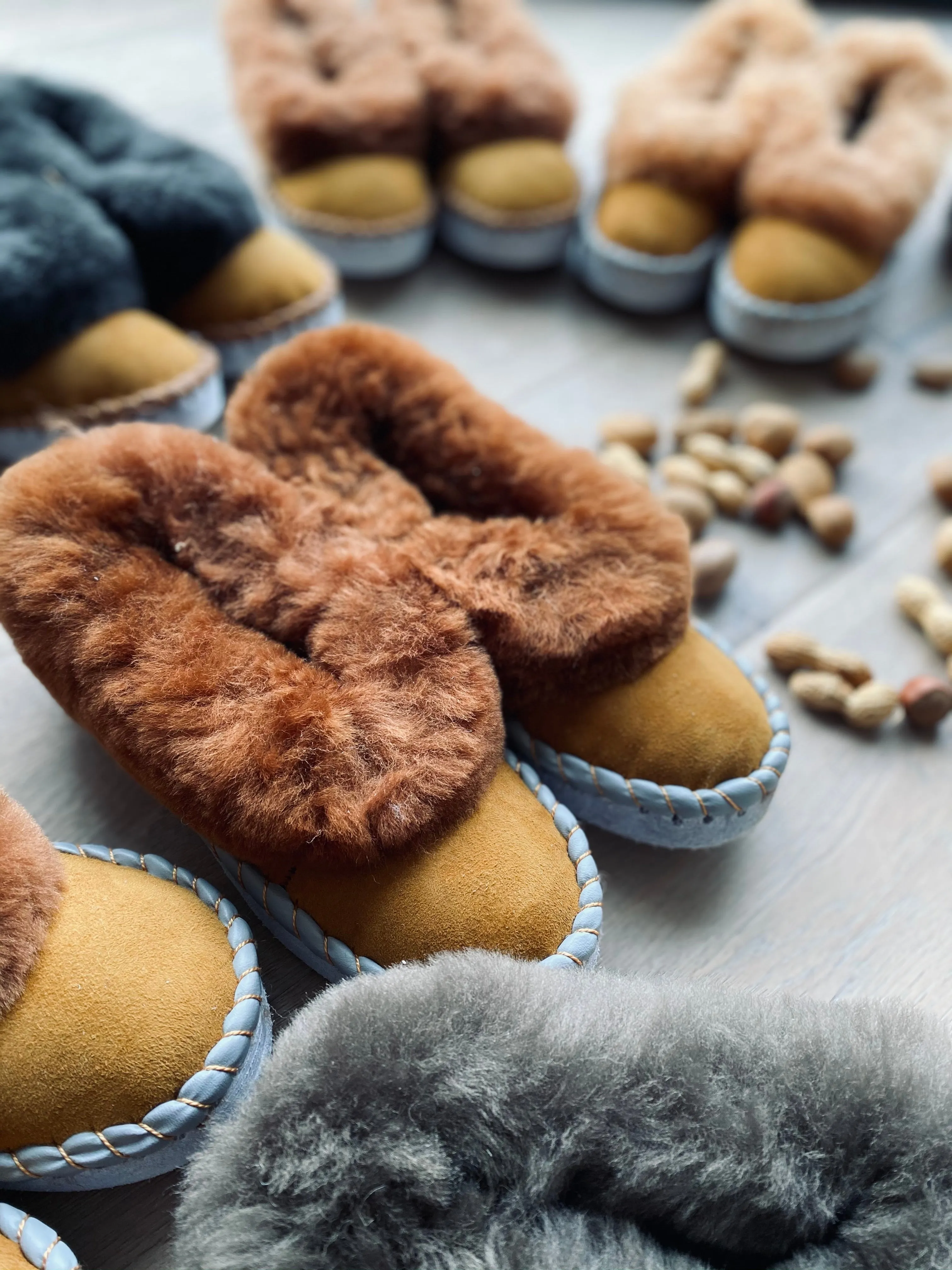 Brown Range Sheepskin Slippers Lucky Dip