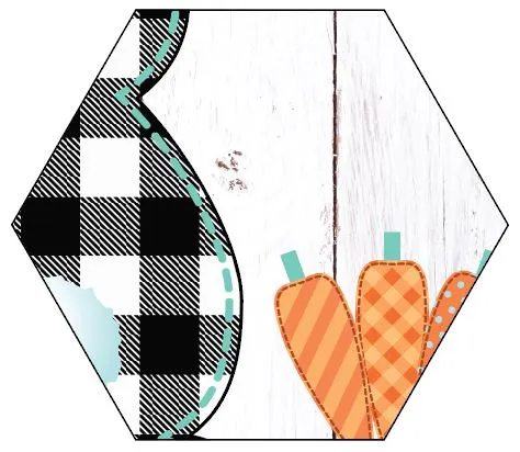Buffalo Plaid Easter Bunny Garden Flag