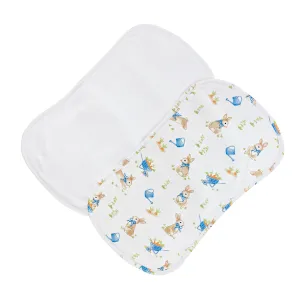 Bunnies Garden Printed Burp Cloth Set