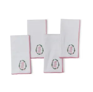 BUNNY EMBROIDERED NAPKIN SET