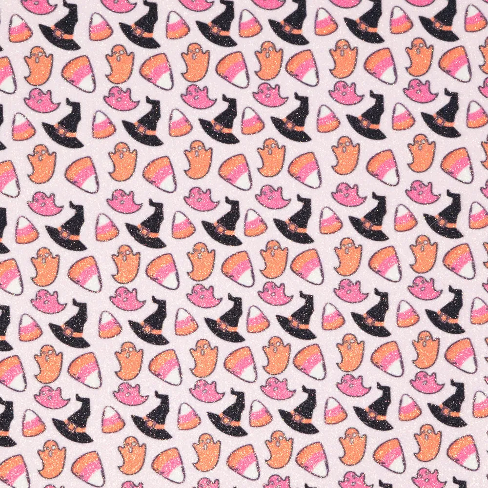 Candy Corn Party Printed Glitter Felt