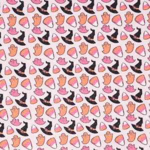 Candy Corn Party Printed Glitter Felt