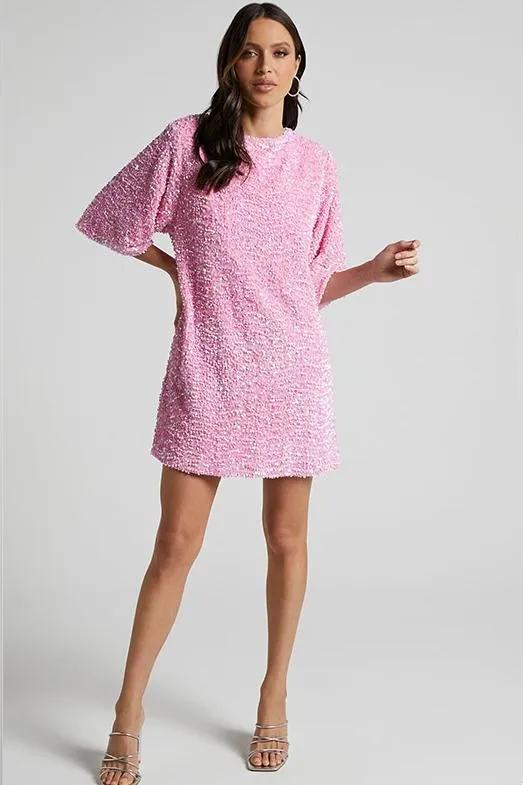 Charlotte | Sequins Backless Mini Dress