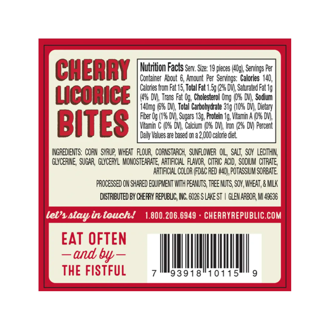 Cherry Licorice Bites