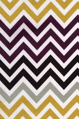 chevron aubergine purple printed cloth cook's aprons